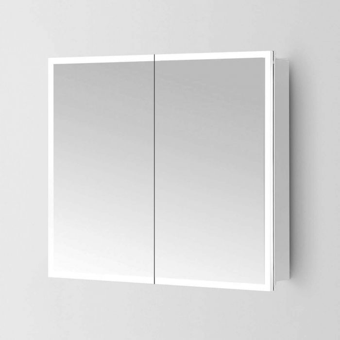 Lapis LED Mirrored Wall Double Cabinet 800x700mm