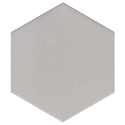 Sayle Matt Silver Hexagon Porcelain Tile 215x250mm