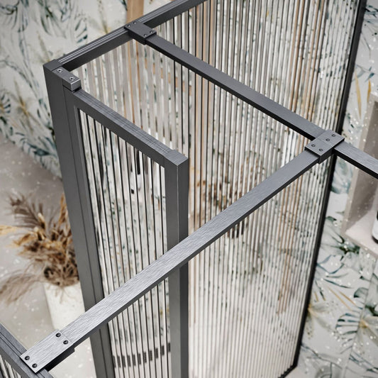 Amien Gunmetal shower Screen T-Junction Support Bar Extension