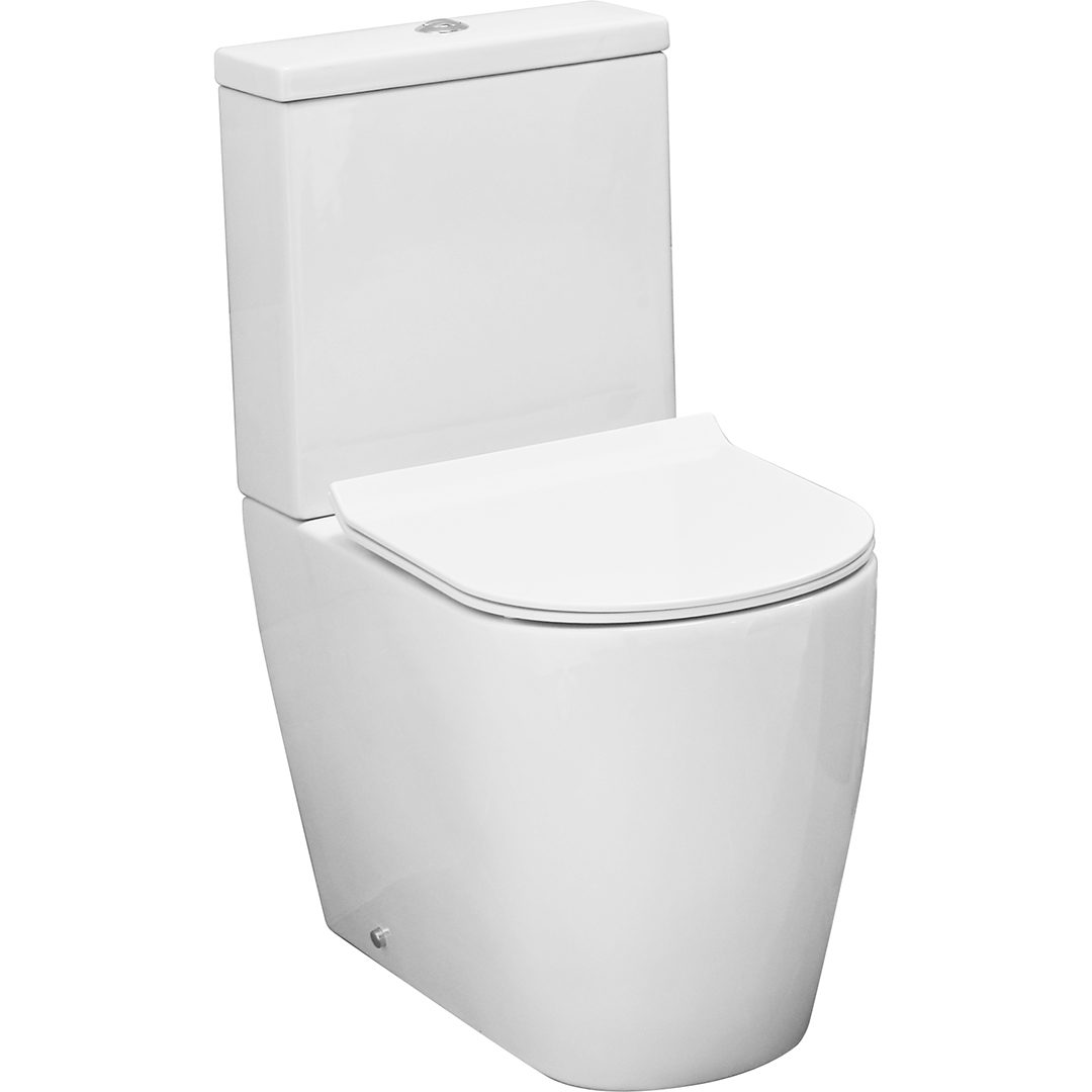 Elegant Haven Jura Close Coupled Wc With Cistern And Slim Seat And Cover 43121-43220-