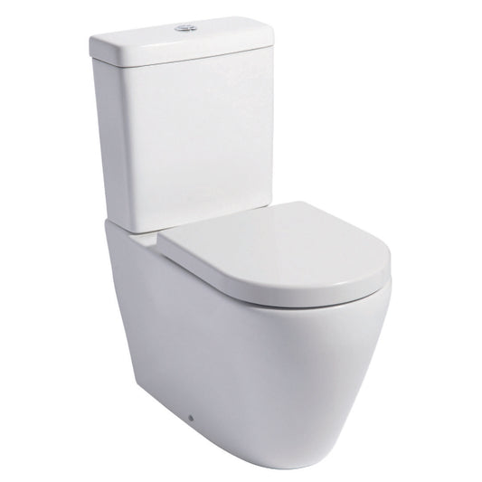 Elegant Haven Jura Close Coupled Wc With Cistern And Luxury Seat And Cover 43121-43220-2