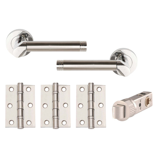Callisto Smart Latch Door Pack Polished / Satin Chrome