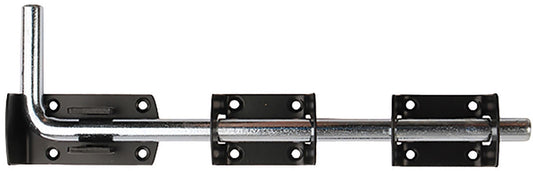 Garage Door Drop Bolt Black Japanned 457mm