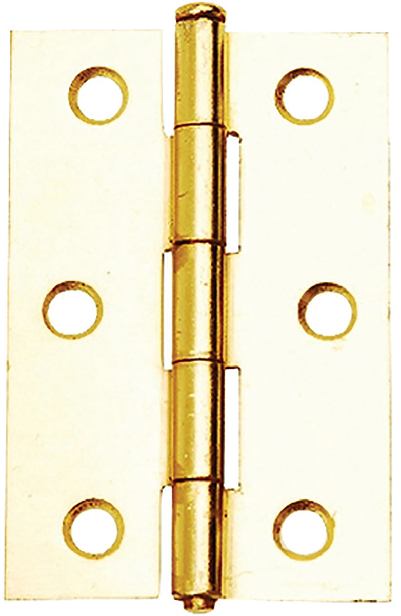 Butt Hinges Brass Plated 40mm Pack 2