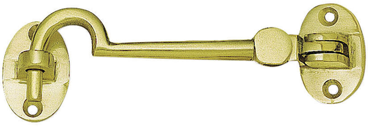 Cabin Hook Polished Brass 152mm