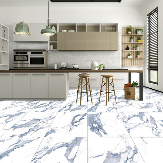Stockholm Blue Matt Porcelain Tile 1200x600mm