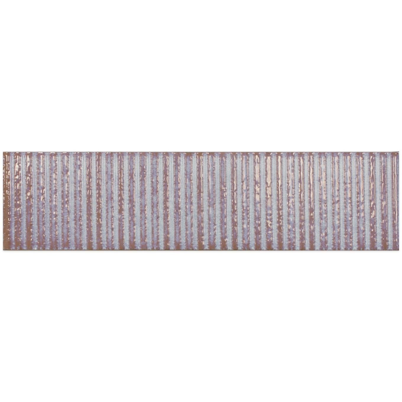 Canillo Garnet Pink Gloss Ceramic Brick Tile 300x75mm