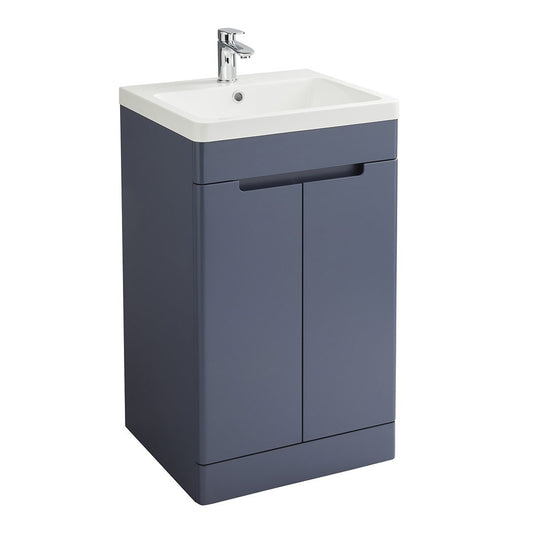 Elegant Haven Selkirk 500 Loch Blue Floor Standing 2 Door Unit And Basin 53003-53000/5