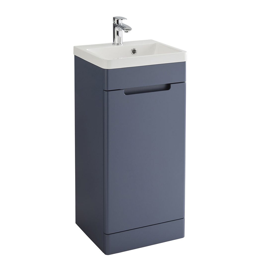 Elegant Haven Selkirk 400 Loch Blue Floor Standing 1 Door Unit And Basin 53703-