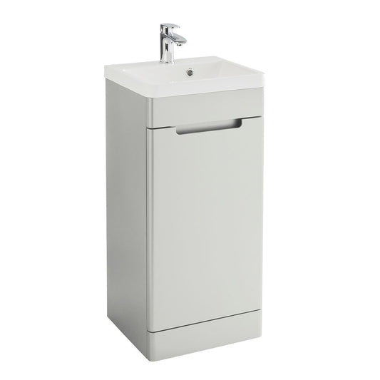 Elegant Haven Selkirk 400 Matt Grey Floor Standing 1 Door Unit And Basin 53707-