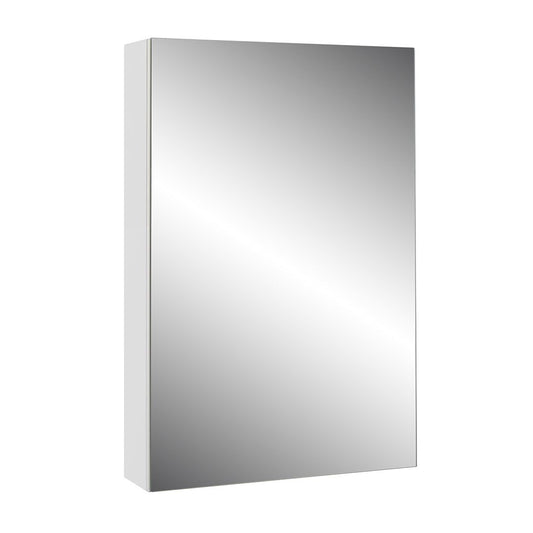 Elegant Haven Lomond 500mm 1 Door Gloss White Bathroom Mirror Cabinet