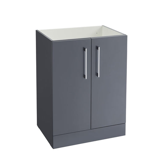 Elegant Haven Lomond 600 Floor Standing 2 Door Gloss Anthracite Unit