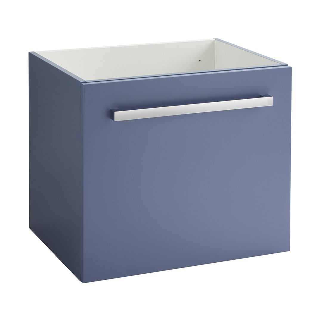 Elegant Haven Lomond 600 Wall Mounted 1 Drawer Storm Blue Unit With Internal Drawer
