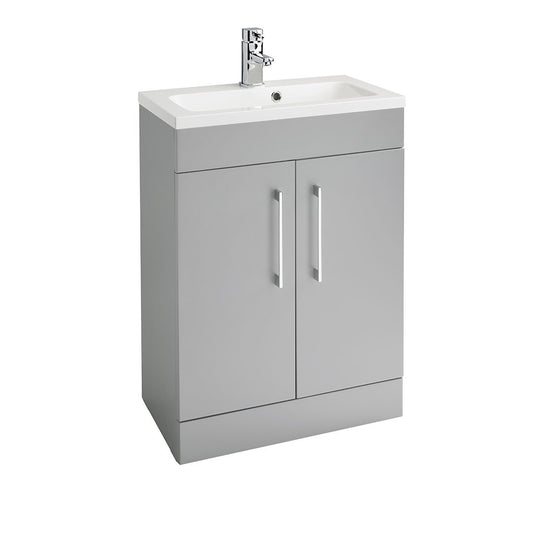 Elegant Haven Lomond 600 Floor Standing Matt Stone Slim Unit And Armastone Basin 58507-5