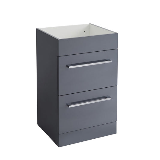Elegant Haven Lomond 500 Floor Standing 2 Drawer Gloss Anthracite Unit