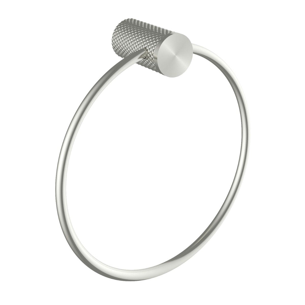 Moray Nickel Knurled Towel Ring