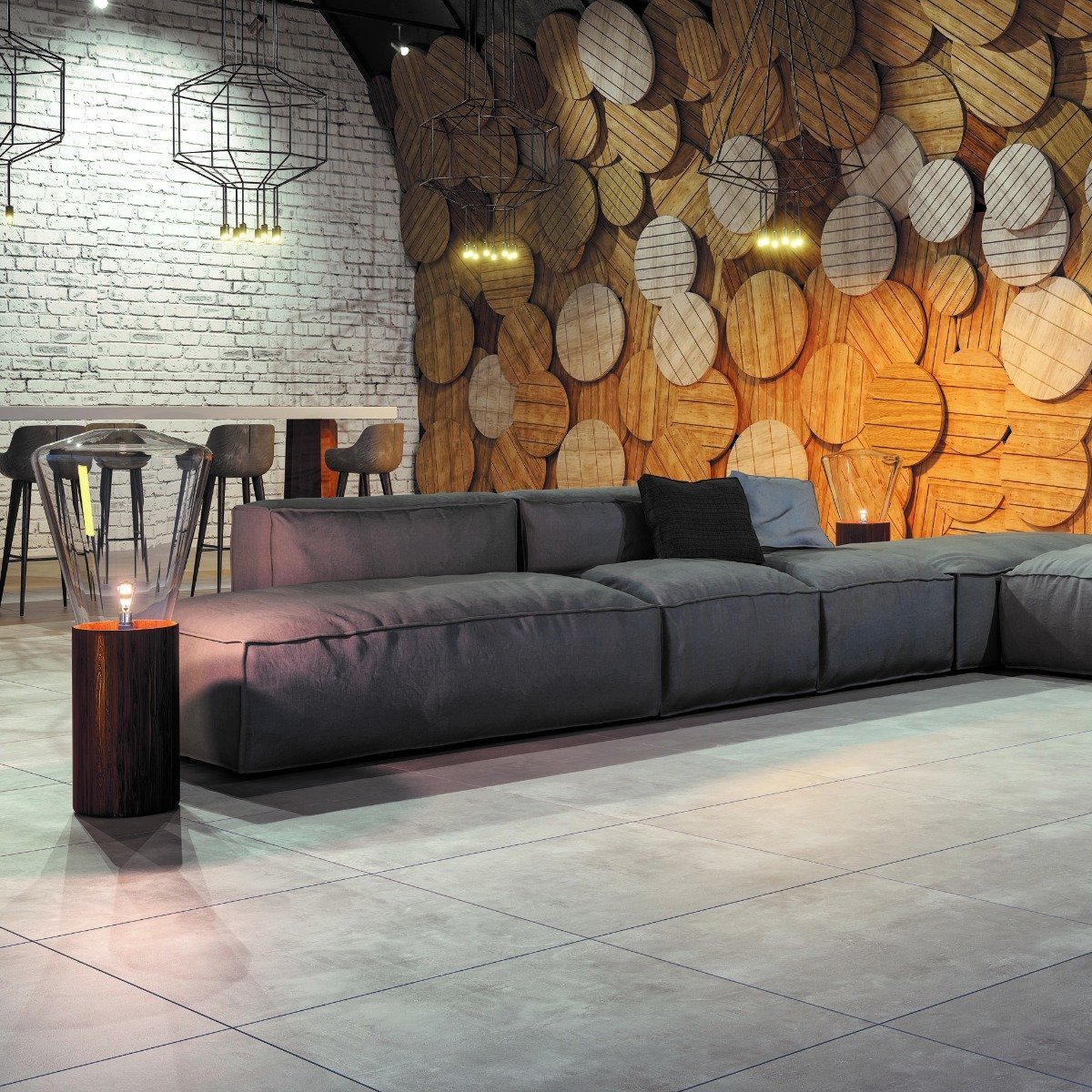 Aria Grey Rectified Porcelain Tile 600x1200mm