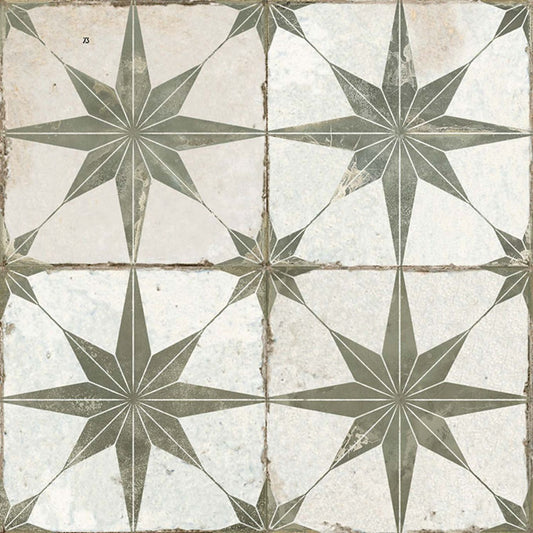 Fired Star Sage Matt Ceramic Tile 450x450mm