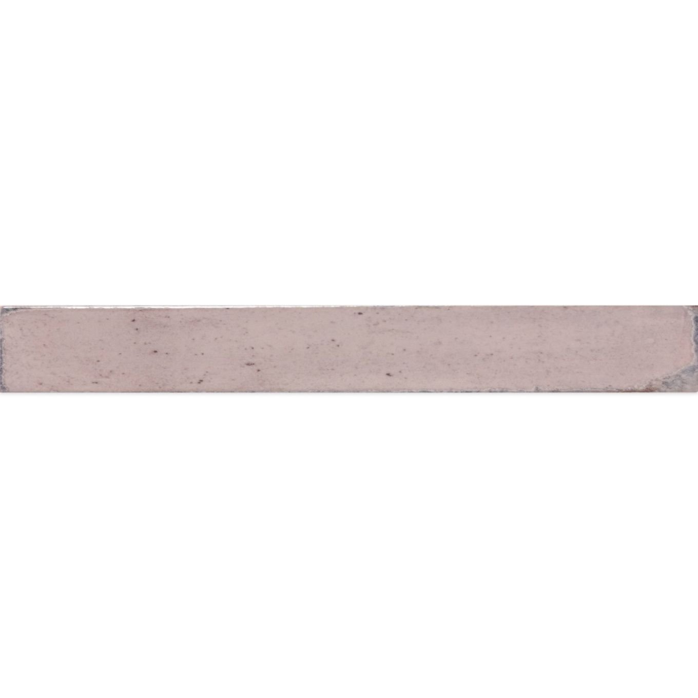 Capri Pink Gloss Ceramic Brick Tile 400x50mm
