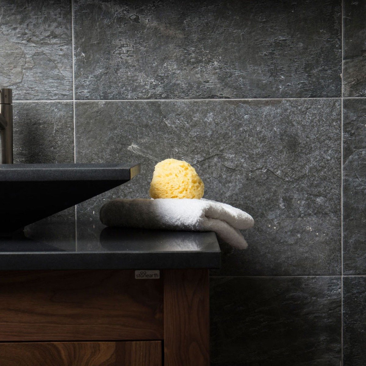 Artisan Glazed Anthracite Porcelain Matt Tile 400mmx600mm