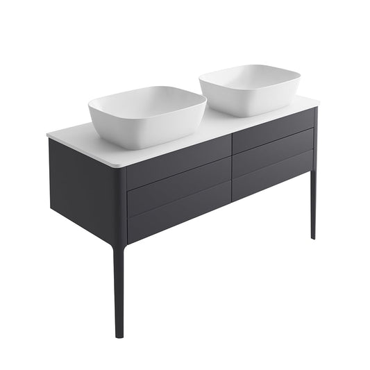 Stonehouse Slate Grey Vanity Unit 1200