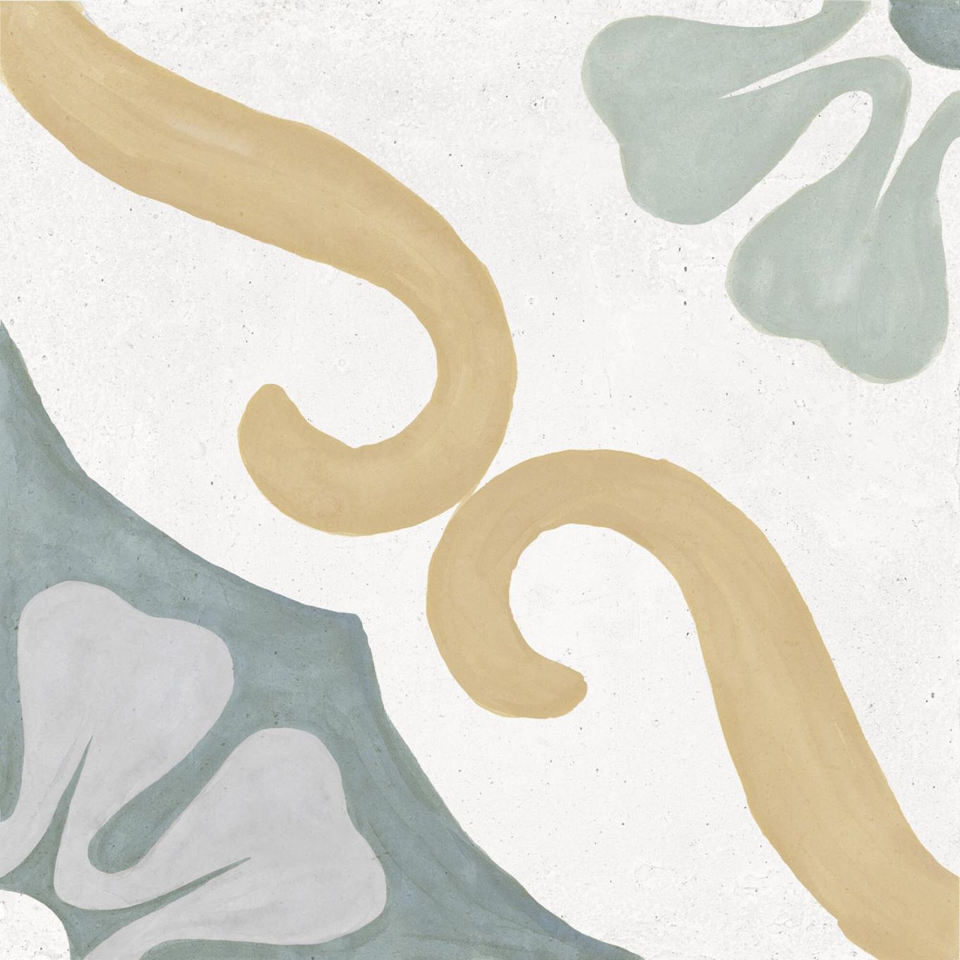 Sicily Blue Matt Porcelain Patterned Tile 223x223mm