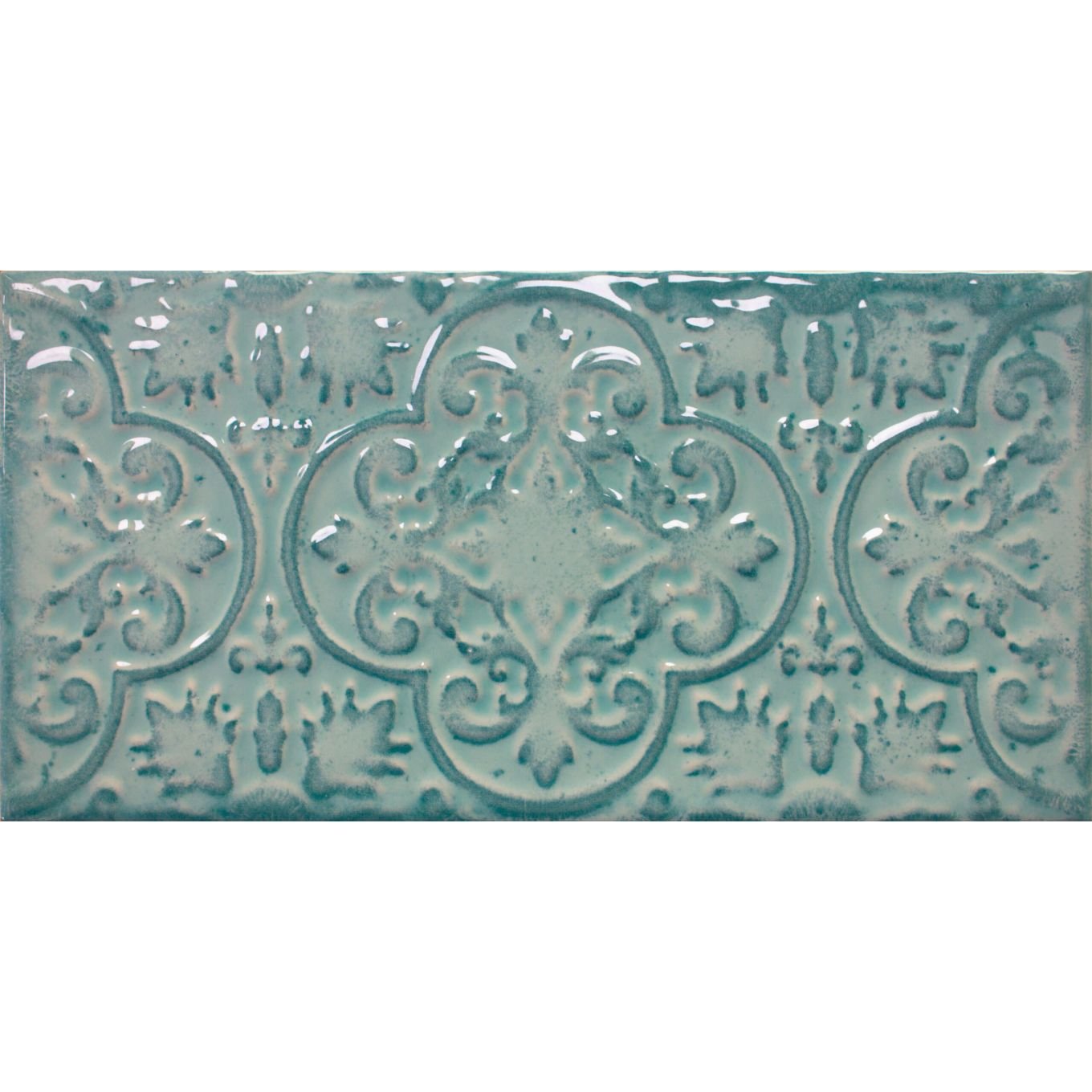 Zanzibar Mar Gloss Ceramic Brick Tile 120x240mm