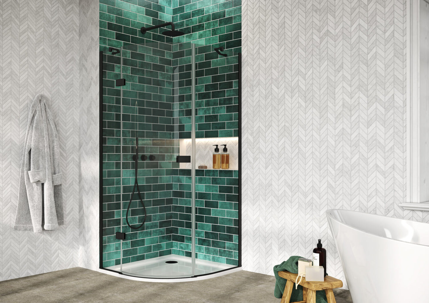 Athena Hinged Quadrant 9×9