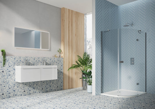 Athena Hinged Offset Quadrant 12×9