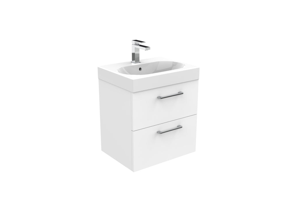 AUSTEN 50cm 2 drawer wall mounted unit