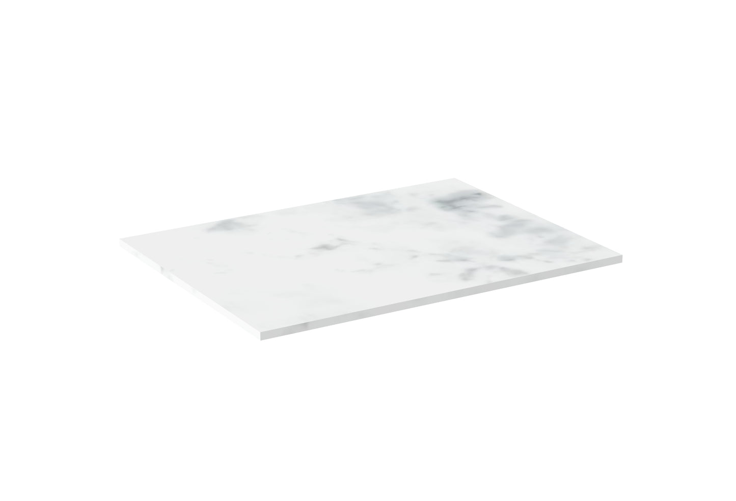 AUSTEN 60cm countertop - Matte Carrara White - Solid surface
