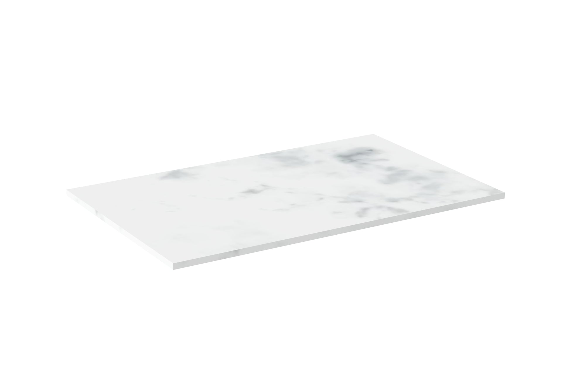 AUSTEN 72cm countertop - Matte Carrara White - Solid surface