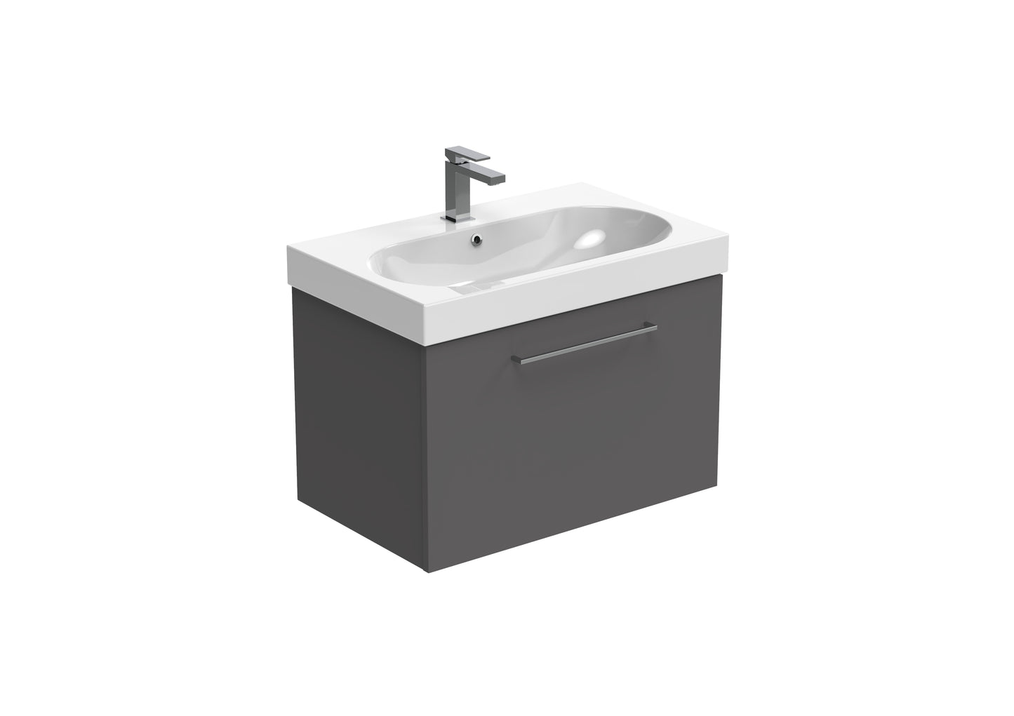 AUSTEN 72cm 1 drawer wall mounted unit