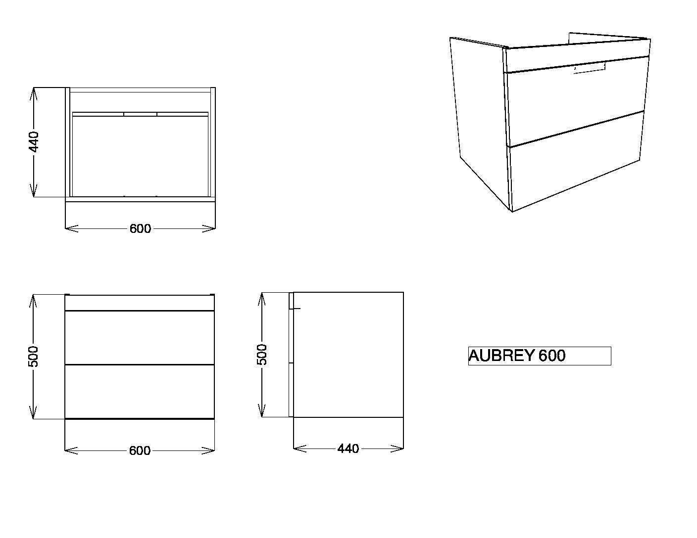 Aubrey Cabinet 59 x 44