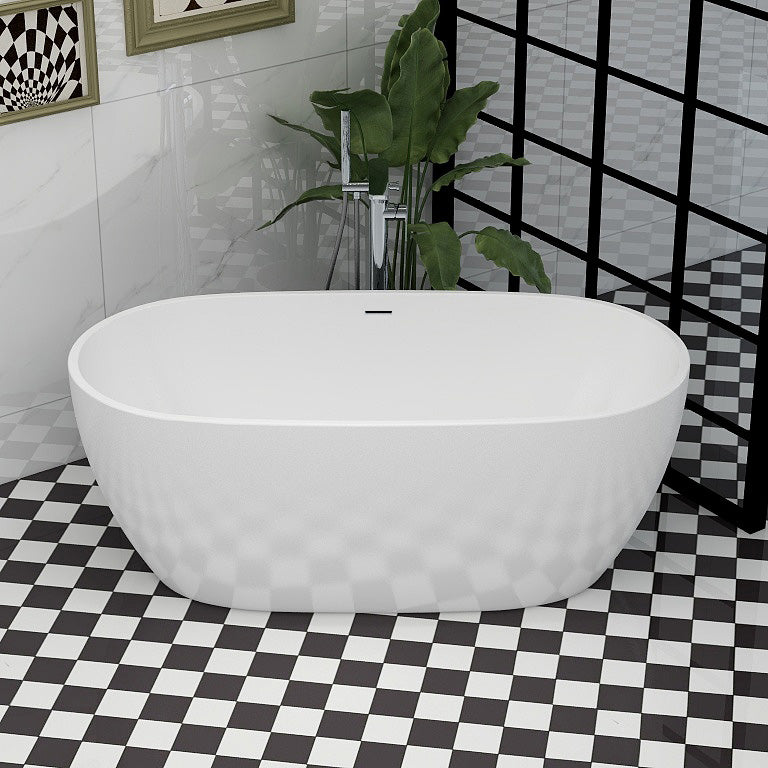 Alma 1500×710 freestanding bath including pop up bath waste