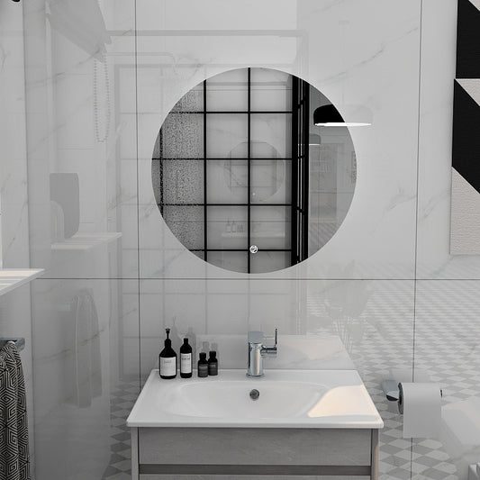 Alma 580mm Round Illuminated Mirror with Demista