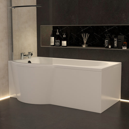 Imex Premiercast Arco shower bath 1500mm (inc. leg pack)