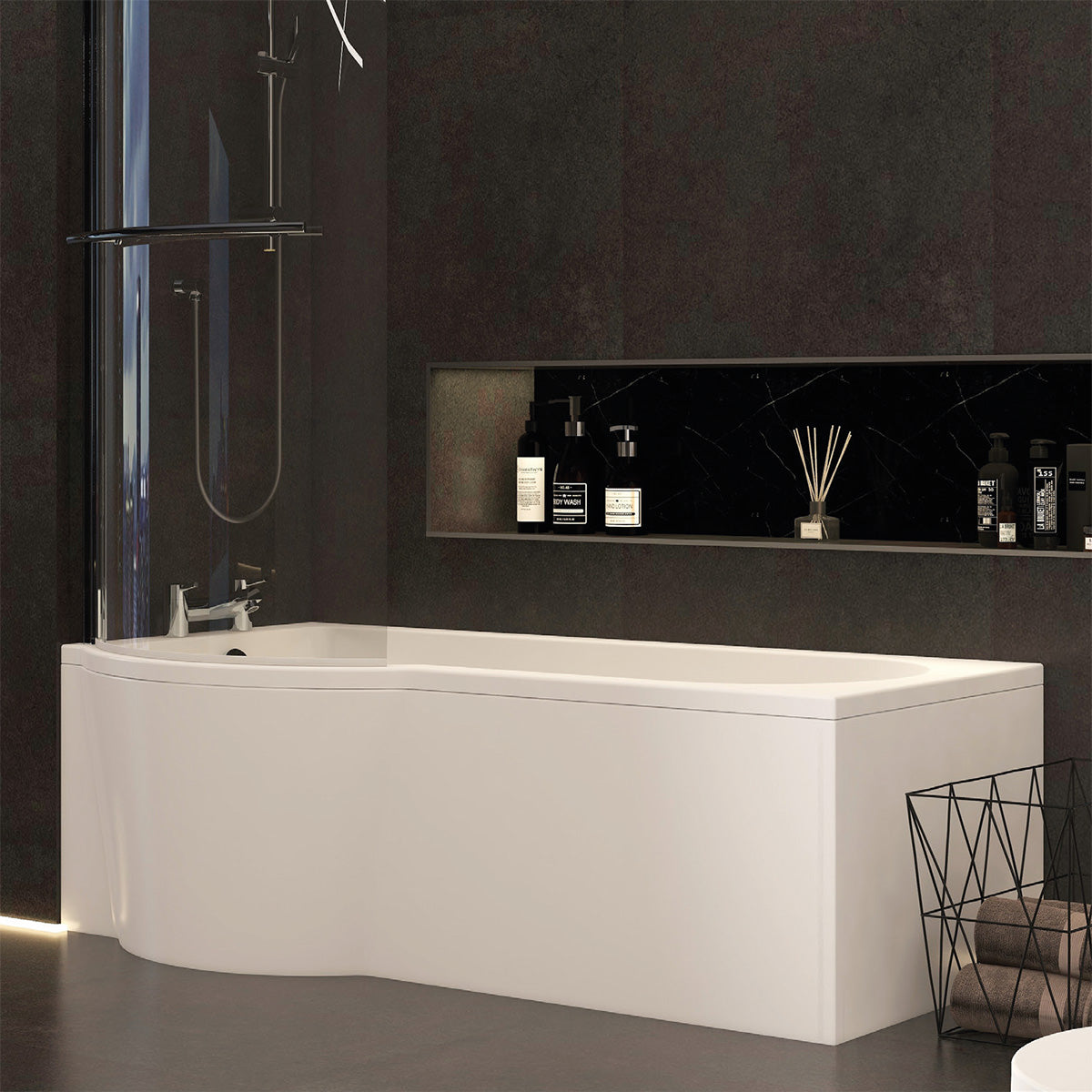 Imex Premiercast Arco Showerbath 1700 Left Hand Side Panel