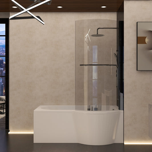 Imex Premiercast Arco shower bath 1500mm (inc. leg pack)