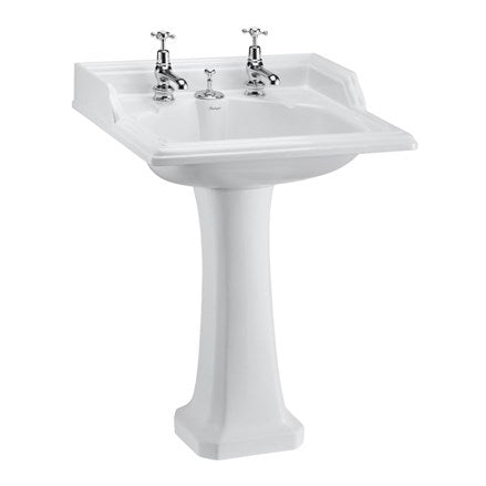 Classic 65cm Basin with Invisible Overflow & Classic Standard Pedestal