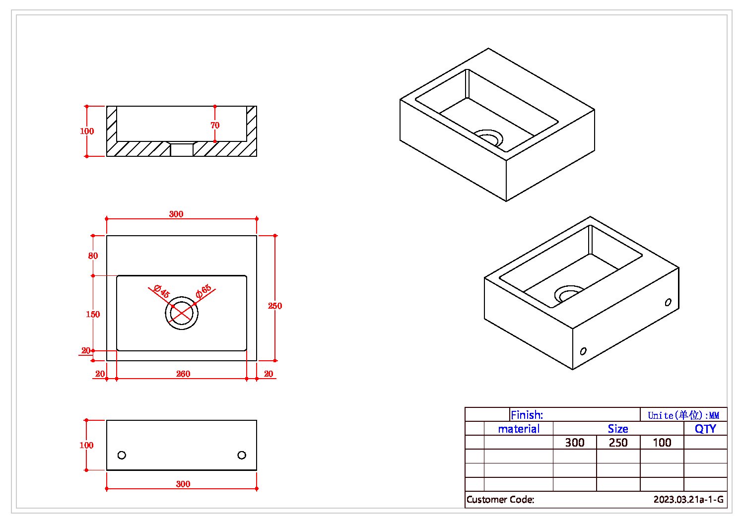 Sanctuary Arabescato White Cloakroom Marble Basin