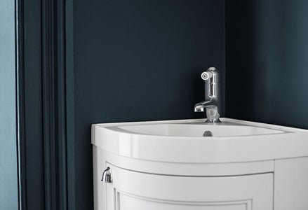 Freestanding 43cm Corner Vanity Unit