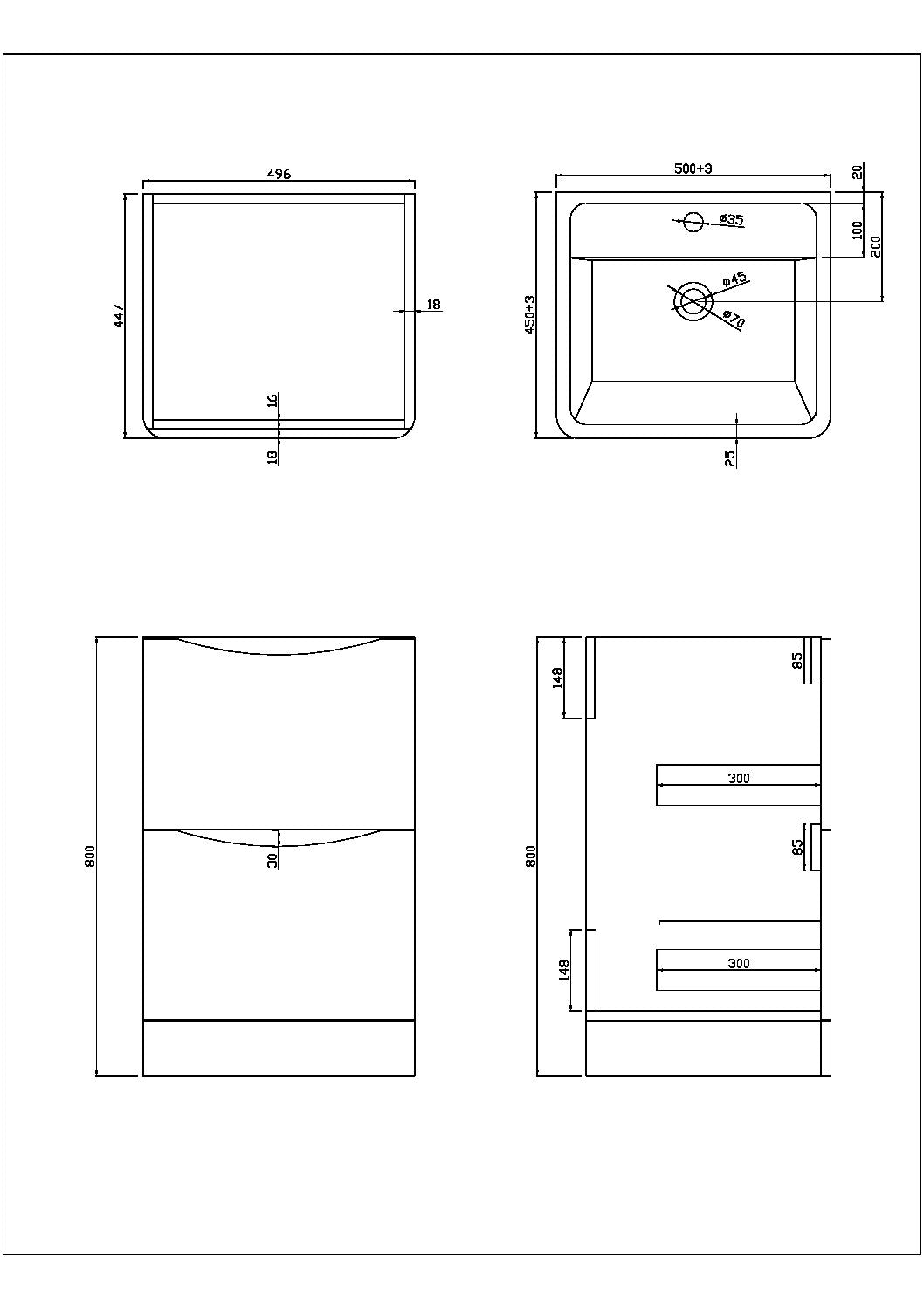 Bella 500 Floor Cabinet