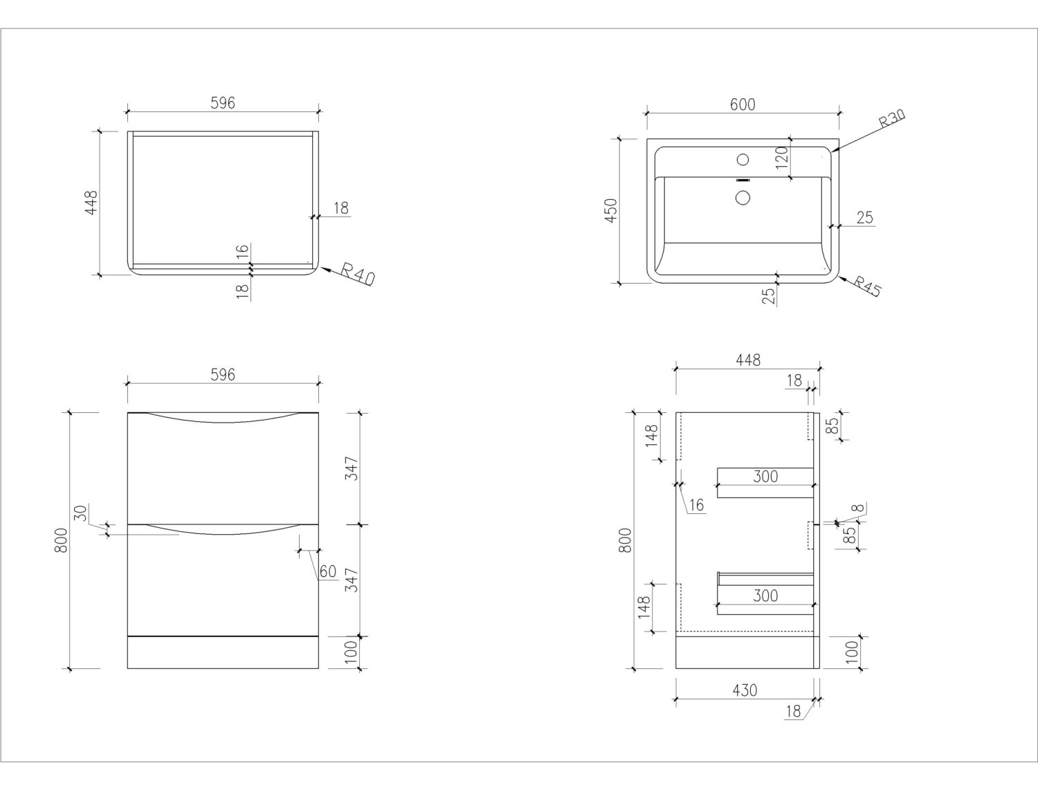 Bella 600 Floor Cabinet
