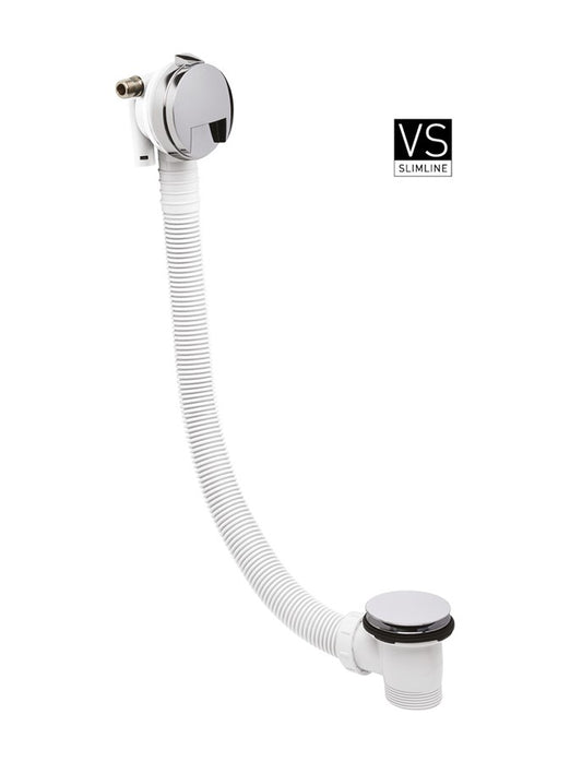 Bath filler with click clack waste