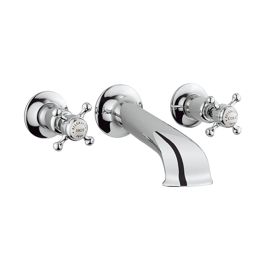 Belgravia Crosshead Bath Spout & Wall Stop Taps