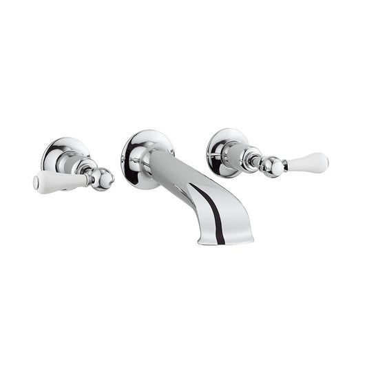Belgravia Lever Bath Spout & Wall Stop Taps