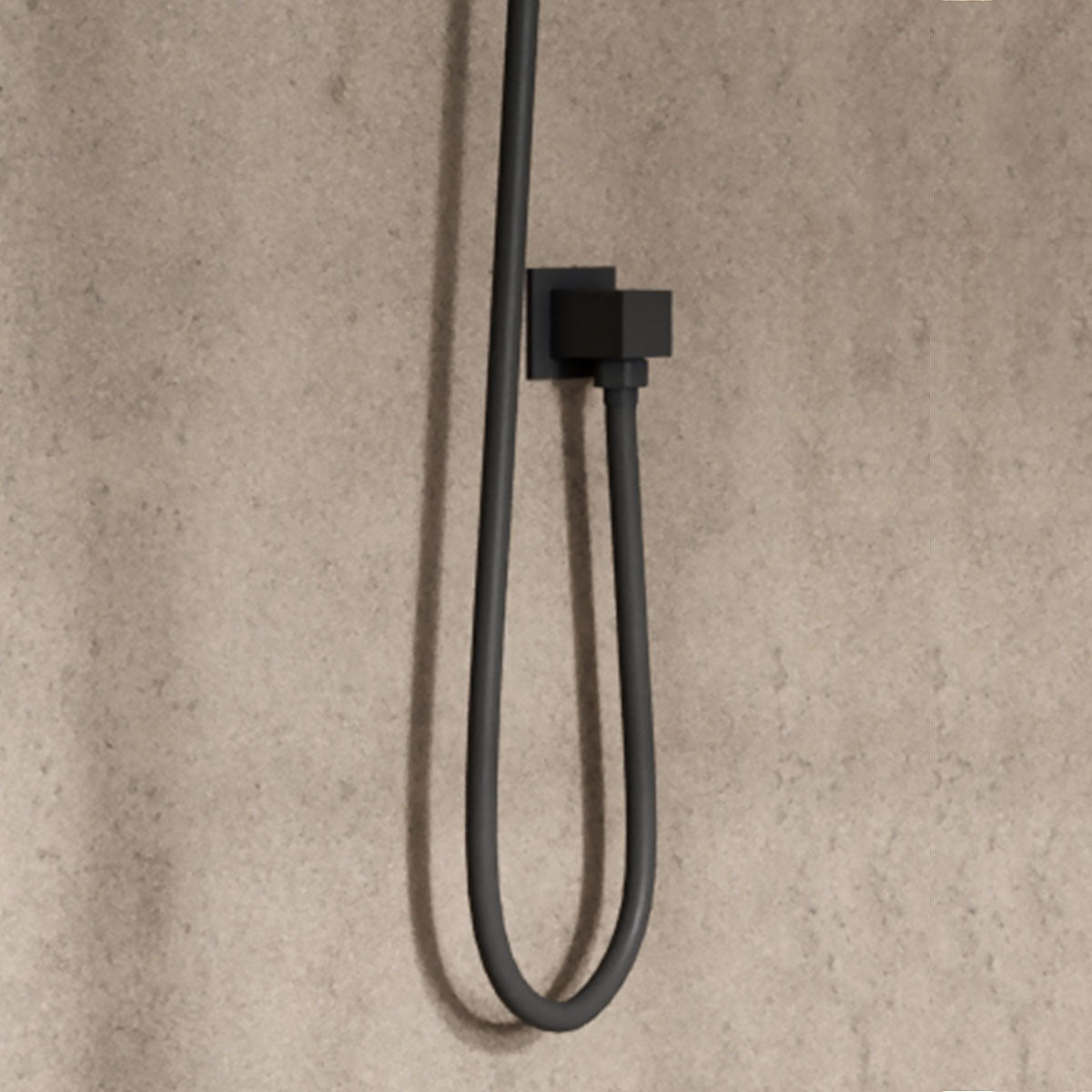 Black Square Outlet Elbow