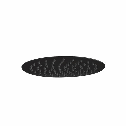 Black Round Shower Head 200mm