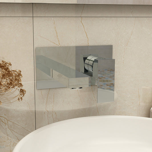 bloque 2 hole wall mounted basin mixer